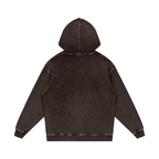 Snow Washed Loose Cotton Hoodie