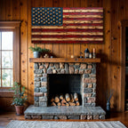 Old Glory American Flag Wall Art Canvas