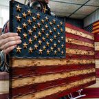 Old Glory American Flag Wall Art Canvas