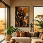 The Golden Ancestry™ — Afro Boho Canvas Wall Art
