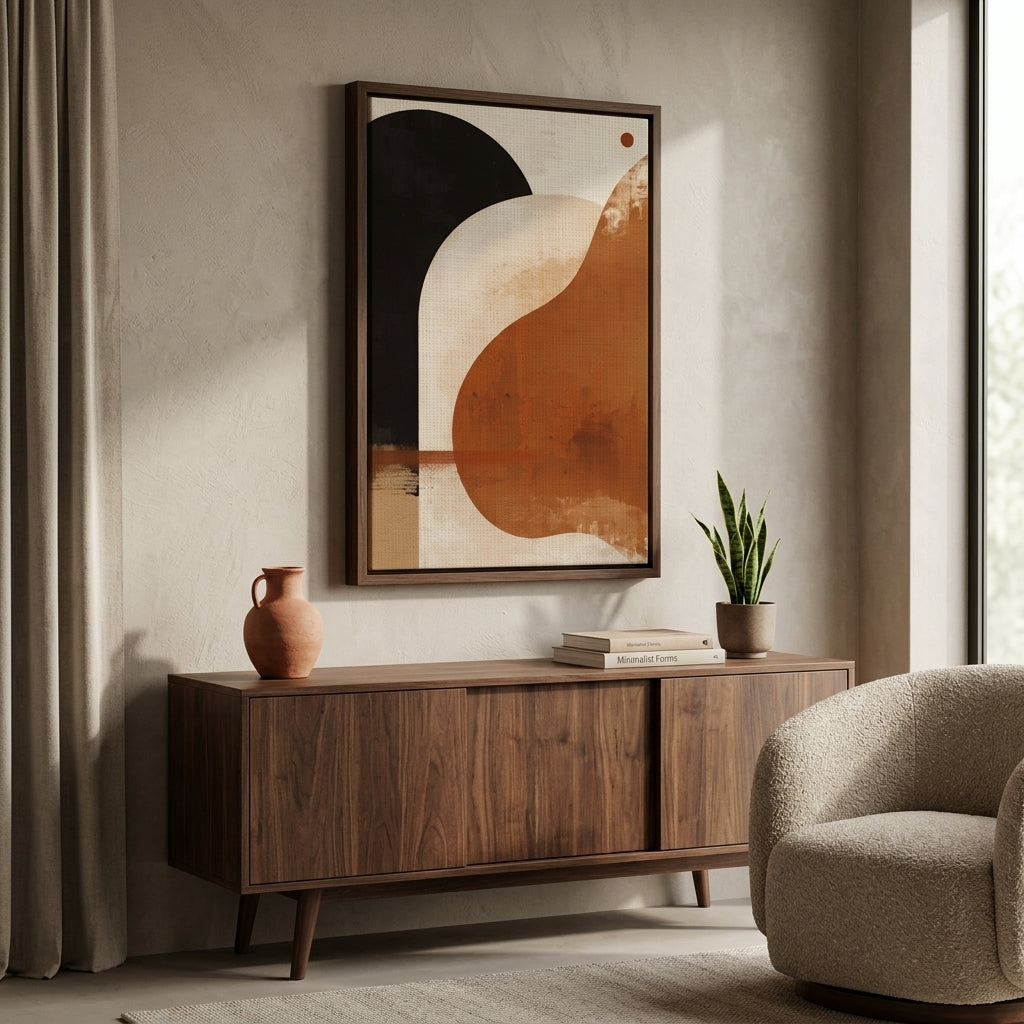 Sahara Echoes™ Afro-Boho Abstract Canvas Wall Art